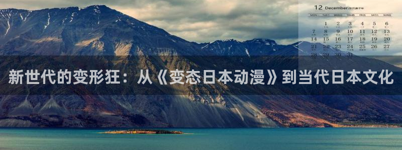 【我推的孩子】动漫之家：新世代的变形狂：从《变态日本动漫》到当代日本文化